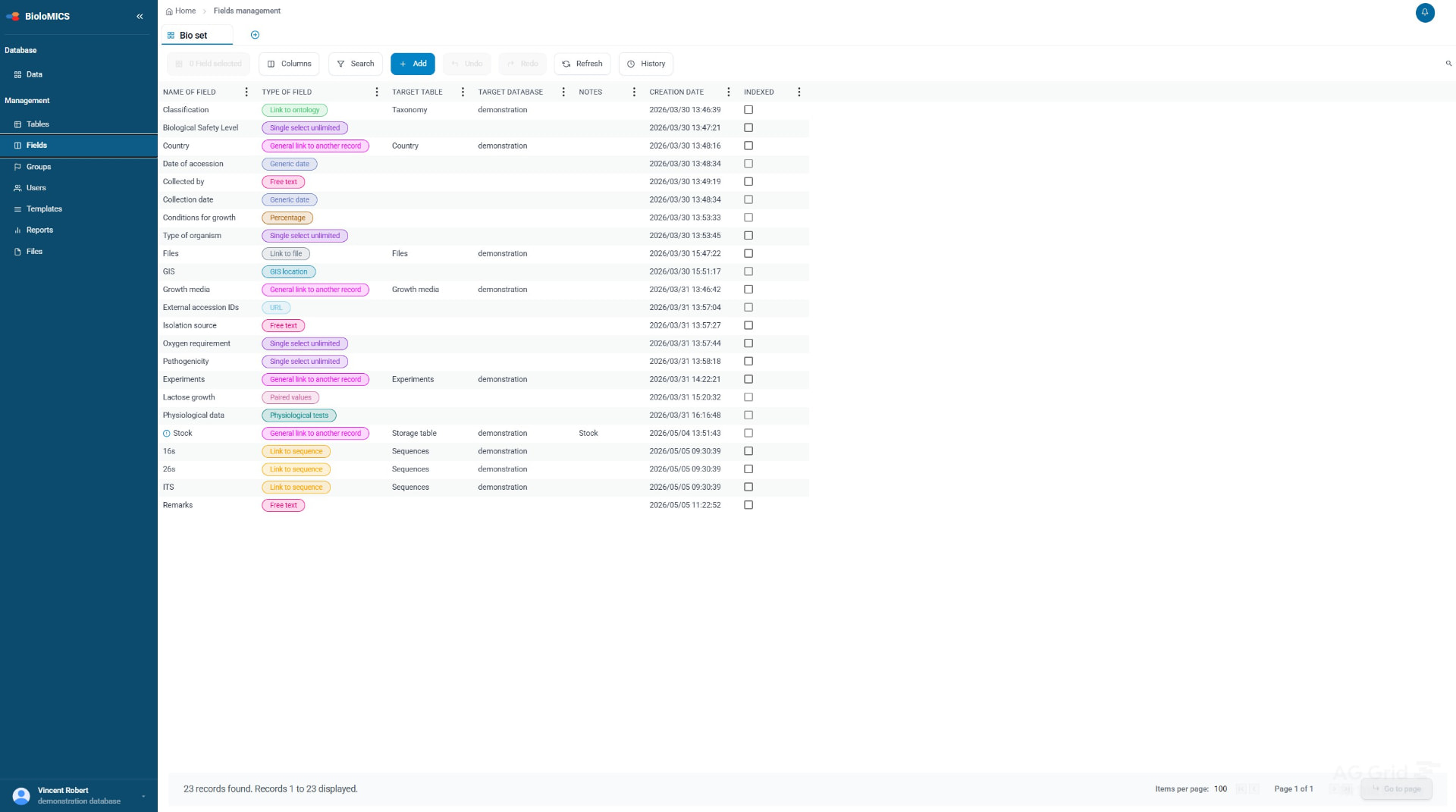 Fields management — custom field types